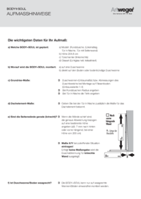 Allgemeine Aufmaßhinweise