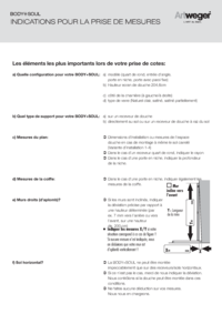 Indications pour la prise de mesures
