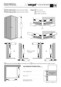FICHE DE MESURES Entrée d’angle des cadres