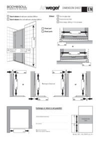 DIMENSION SHEET Door in alcove