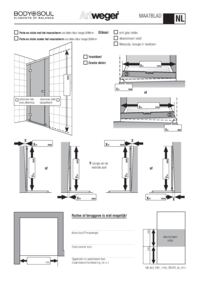 MAATBLAD Porte en niche met het muurscherm