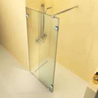 Artweger 360 Walk In VARIO, beweglicher Glasteil nach innen geklappt