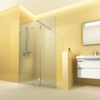 Artweger 360 Walk In VARIO, beweglicher Glasteil, rahmenlos