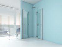 Artweger 360 Eckeinstieg mit Falttüren ohne Fixteile gefaltet