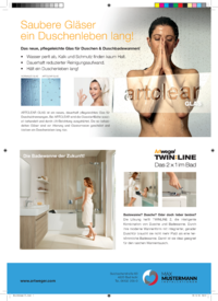 Artclear & Twinline Inserat