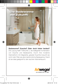 Twinline 2 geteilte Tür Inserat 74x110mm