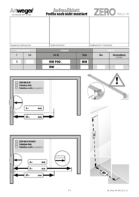 Aufmaßblatt ZERO_Walk_In Profile noch nicht montiert
