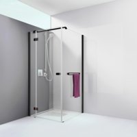 Artweger 360 Tür mit Seitenwand schwarz matt | © Artweger GmbH. & Co. KG