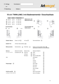 TWINLINE 2 geteilte Tür