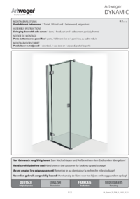 PENDELTÜR MIT SEITENWAND 1_Türteil, 1_Fixteil und 1_Seitenwand