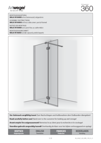 WALK IN VARIO ohne Seitenwand, teilgerahmt