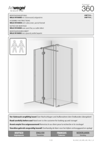 WALK IN VARIO mit Seitenwand, teilgerahmt