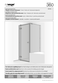 FLÜGELTÜR MIT KURZER SEITENWAND 1_Türteil, 1_Fixteil und 1_Seitenwand
