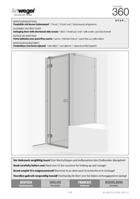 PENDELTÜR MIT KURZER SEITENWAND 1_Türteil, 1_Fixteil und 1_Seitenwand