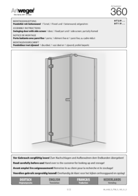 PENDELTÜR MIT SEITENWAND 1_Türteil, 1_Fixteil und 1_Seitenwand