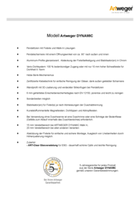 Artweger Dynamic Ausschreibungstext