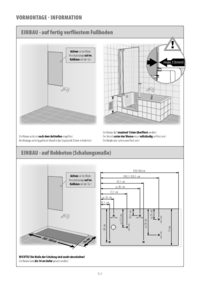 Vormontage Duschtür Twinline PURE