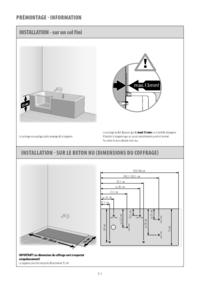 Pre-assembly documents porte de la baignoire TWINLINE PURE
