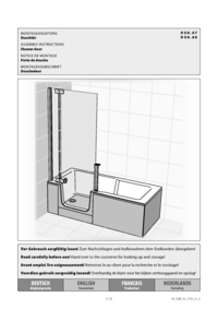 Montage Duschtür TWINLINE PURE