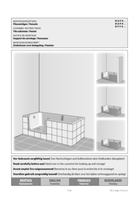 Montage Fliesenträger TWINLINE PURE