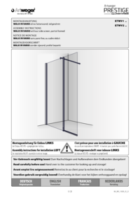Walk In Vario ohne Seitenwand